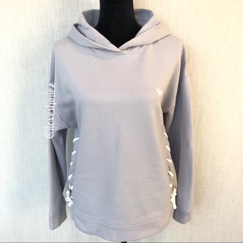 Victoria's Secret Pink Lace Up Hooded Tunic S